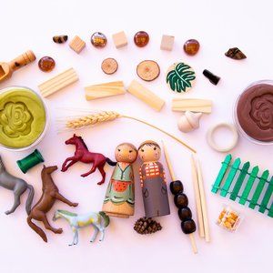 Play Dough Kit, Sensory Kit, Kid Toys, Montessori, Preschool, Wood Toys, Toys